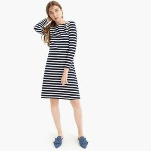 J. Crew 365 modi Blue & White Striped A-Line Dress